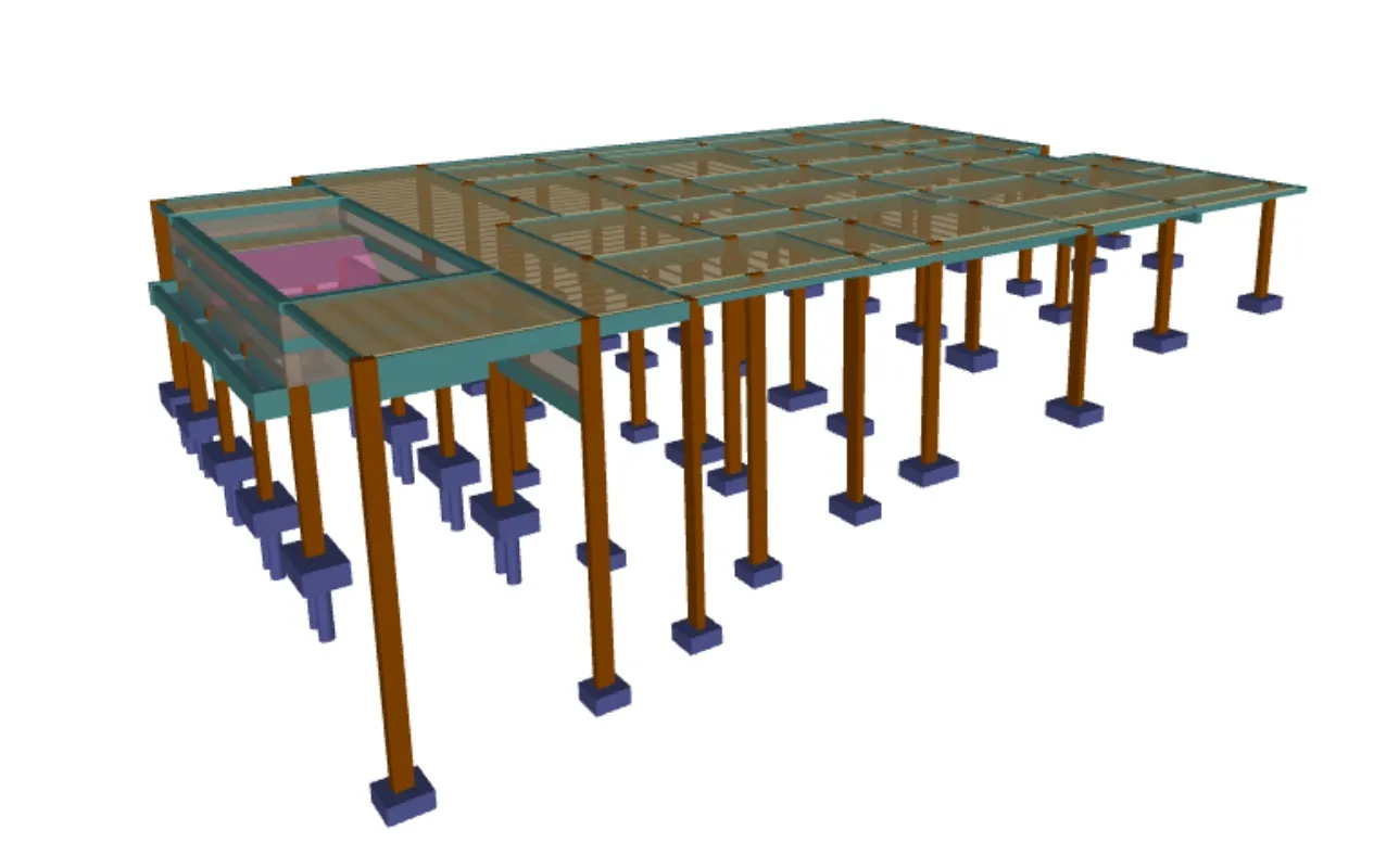 Projeto arquitetônico estrutural