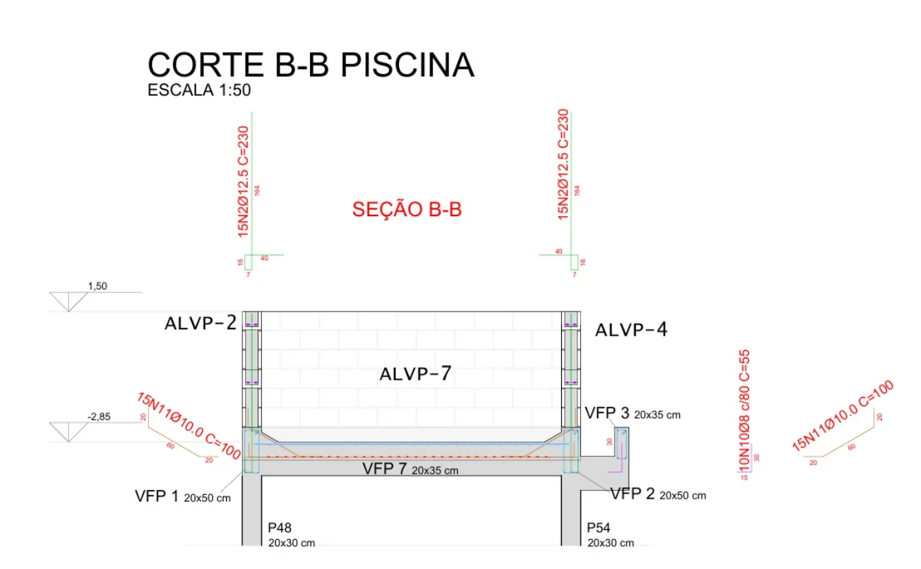 Projeto estrutural de concreto armado
