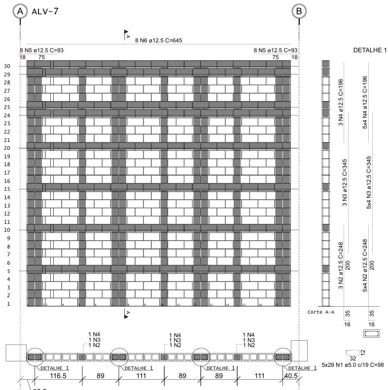 Projeto estrutural industrial