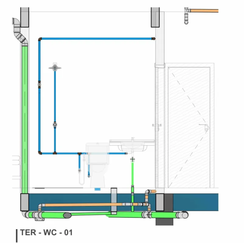 Projeto hidro sanitário para indústrias em Guarulhos