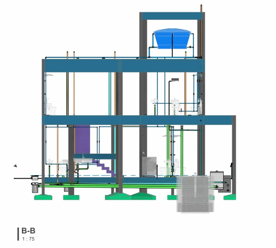 Projeto de instalação hidrossanitária